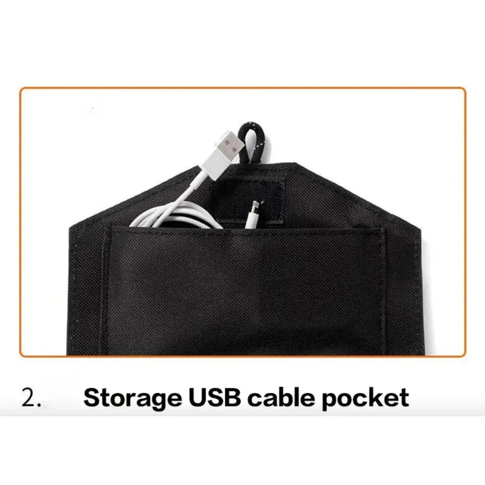 Portable 6-Panel Foldable USB Solar Charger – 5V Outdoor Power Supply
