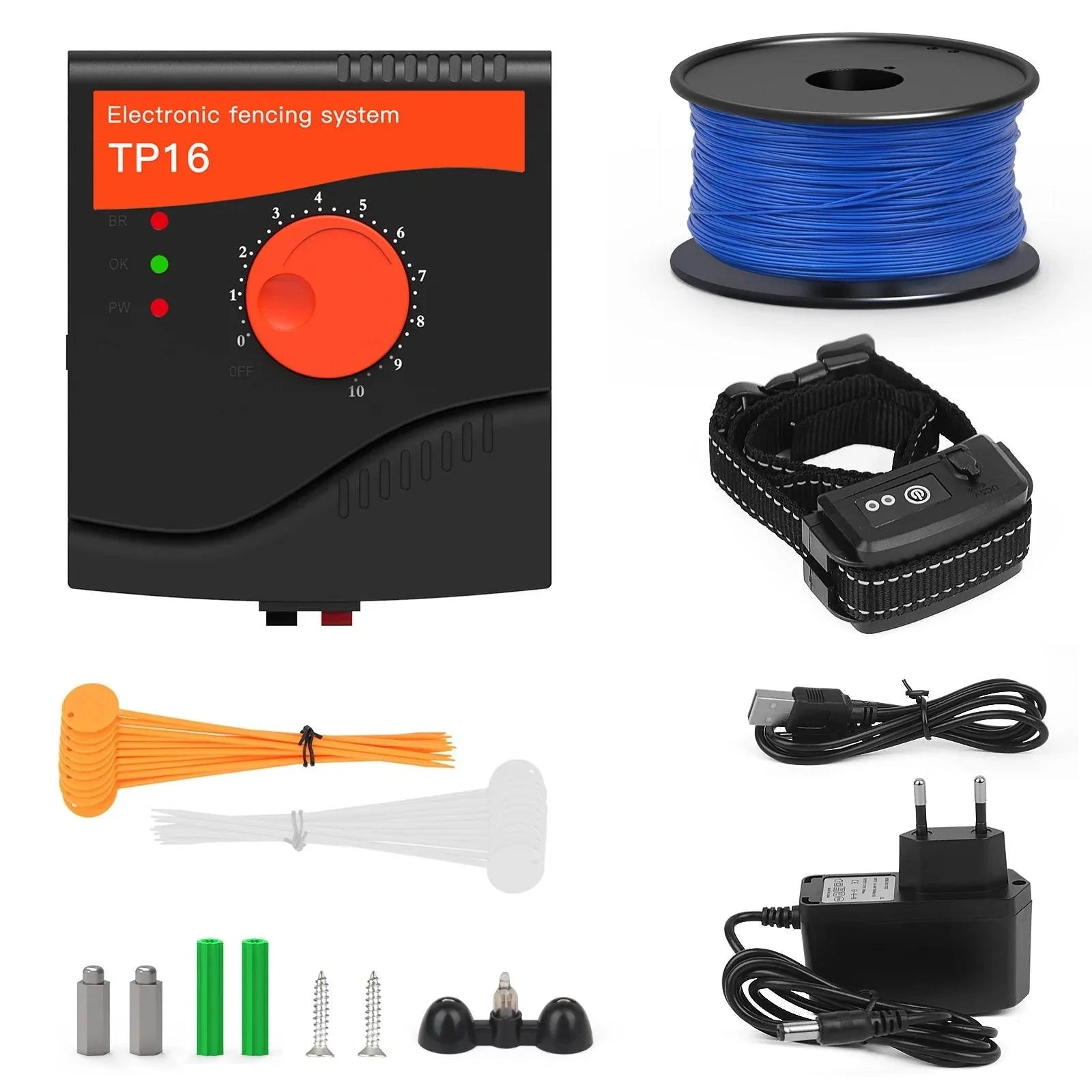 Waterproof Dog Electric Fence System Package Content - Eagalite