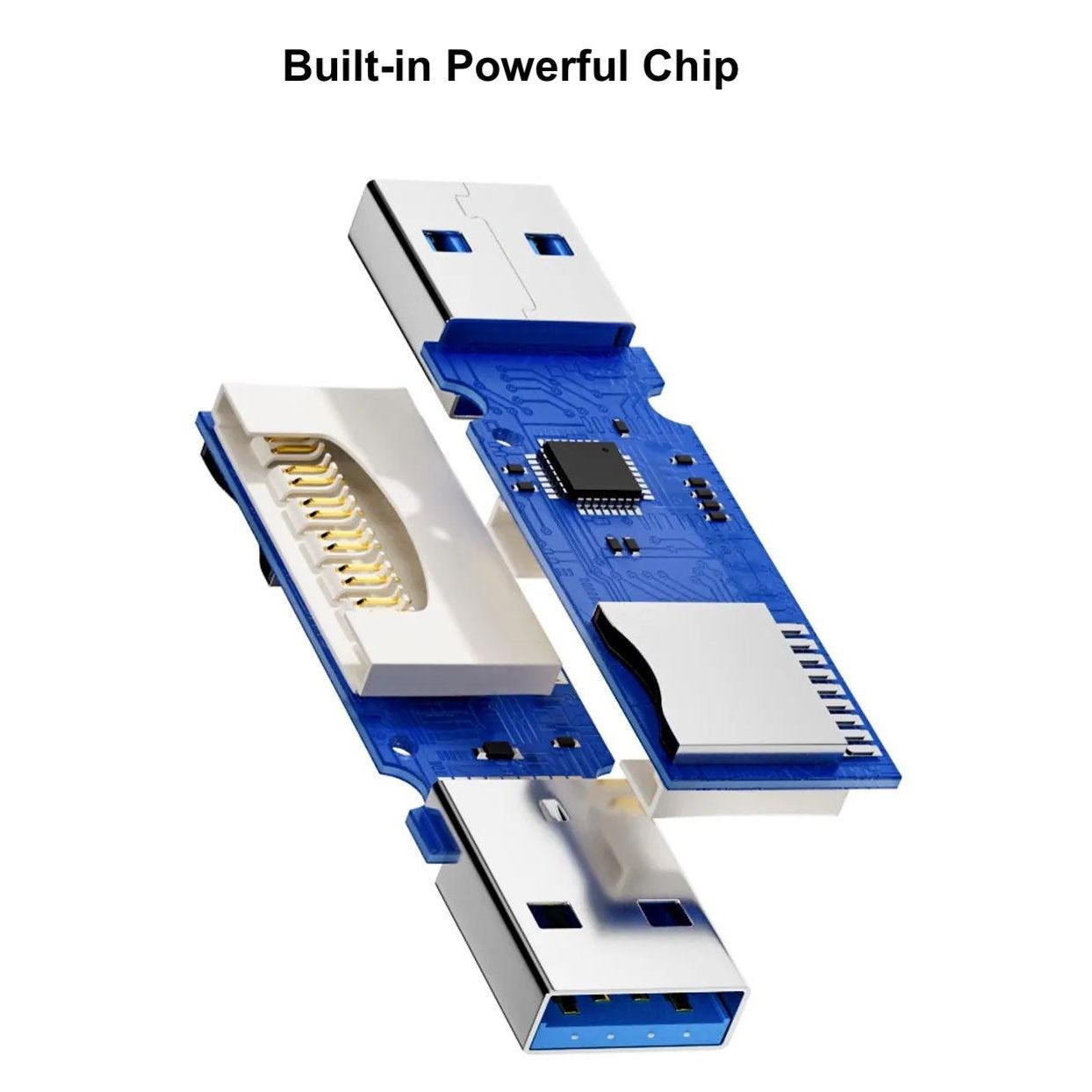 2-in-1 USB 3.0 SD and TF Card Reader - Eagalite