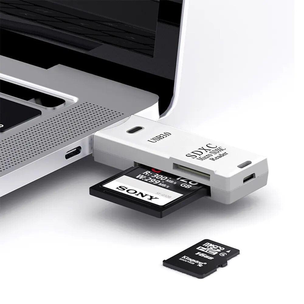 2-in-1 USB 3.0 SD and TF Card Reader - Eagalite