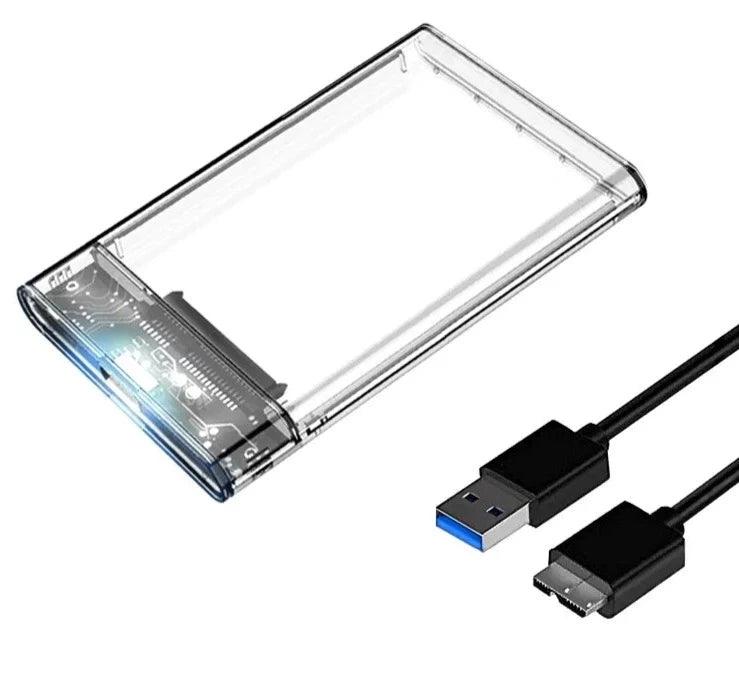 2.5-inch SATA SSD/HDD Enclosure with Transparent Design and USB 3.0 Interface - Eagalite