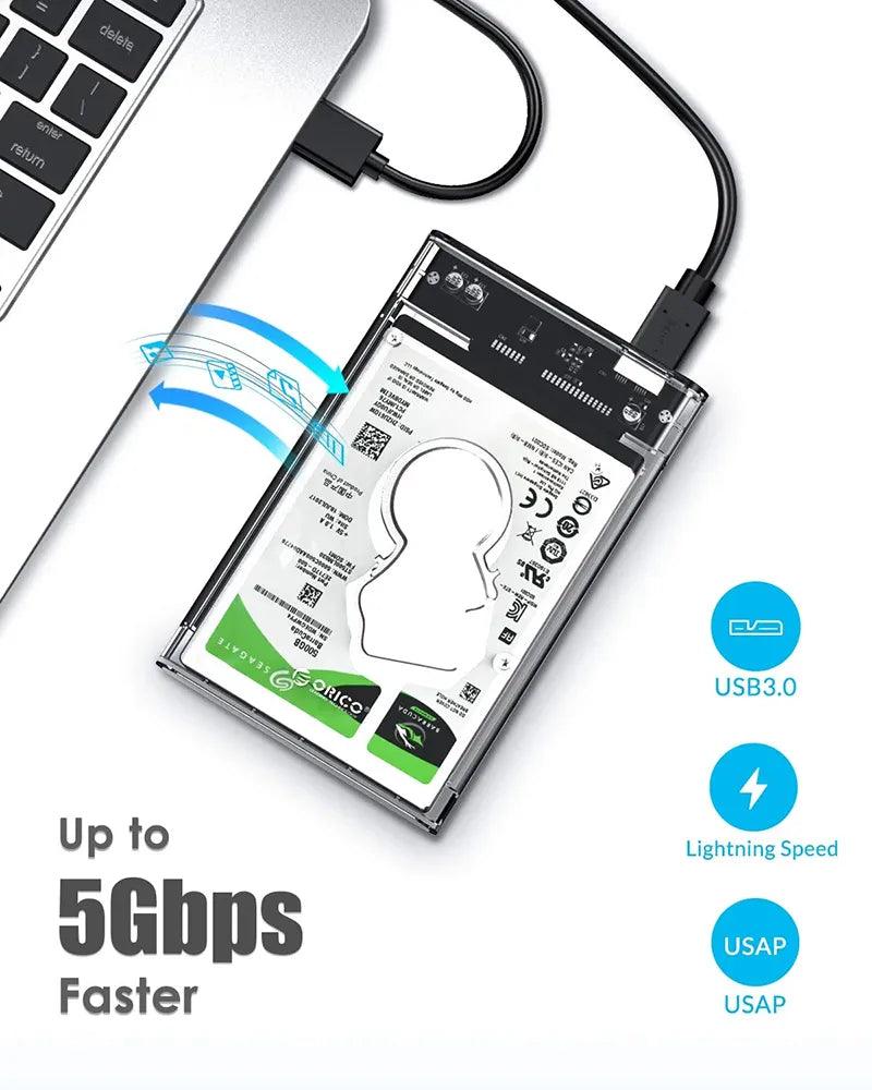 Display Picture showing 5Gbps transfer speed capability of USB 3.0 HDD Enclosure - Eagalite