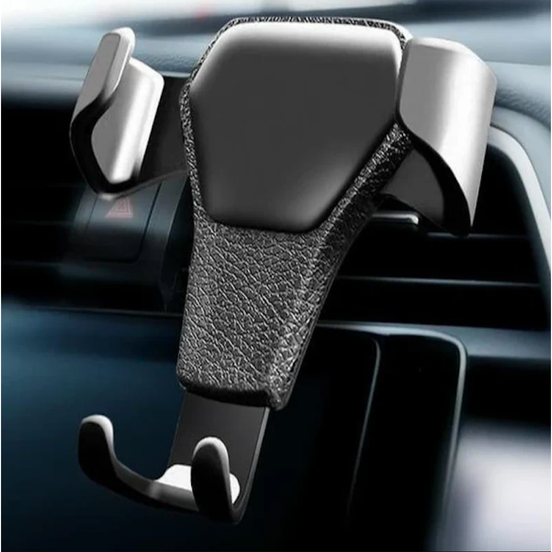 Car Air Vent Mount Smart Phone Holder For iPhone And Samsung Alloy Gravity Holder Black 2 - Eagalite