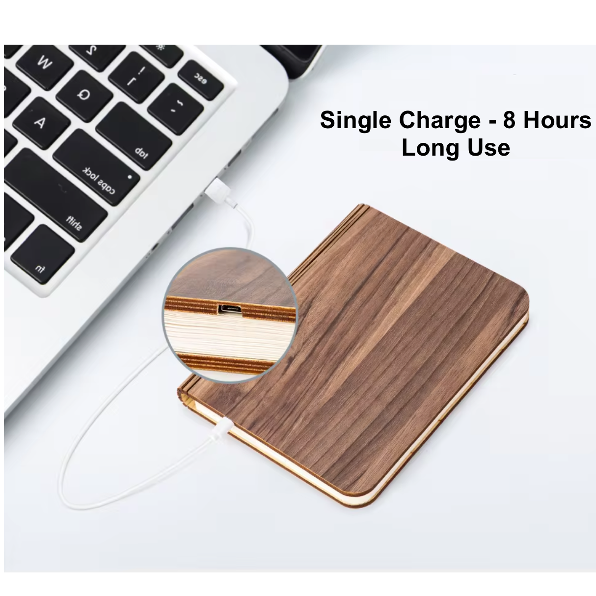 LED Wooden Book Lamp