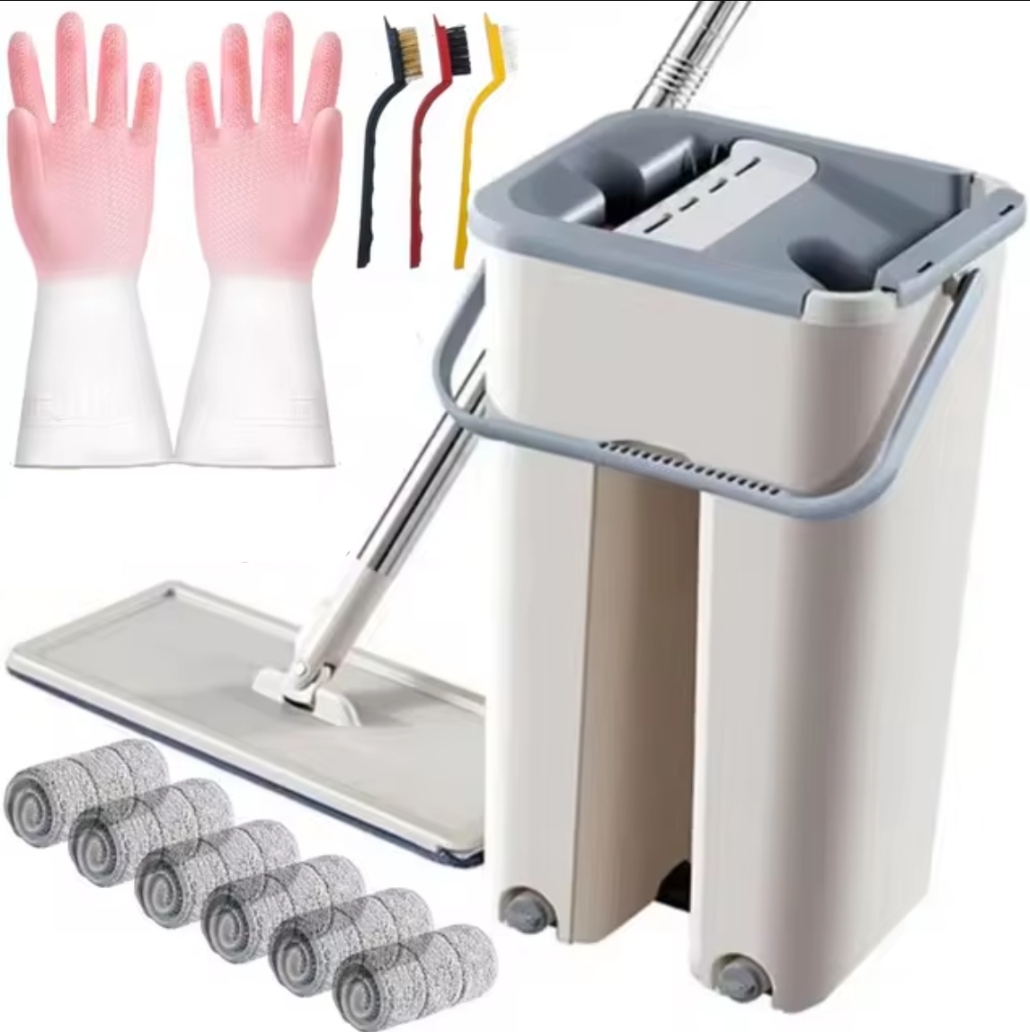 Hand-Free Wash Mop with Bucket - Eagalite