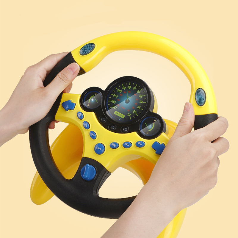 Interactive Toy Steering Wheel with Lights and Sounds - Eagalite