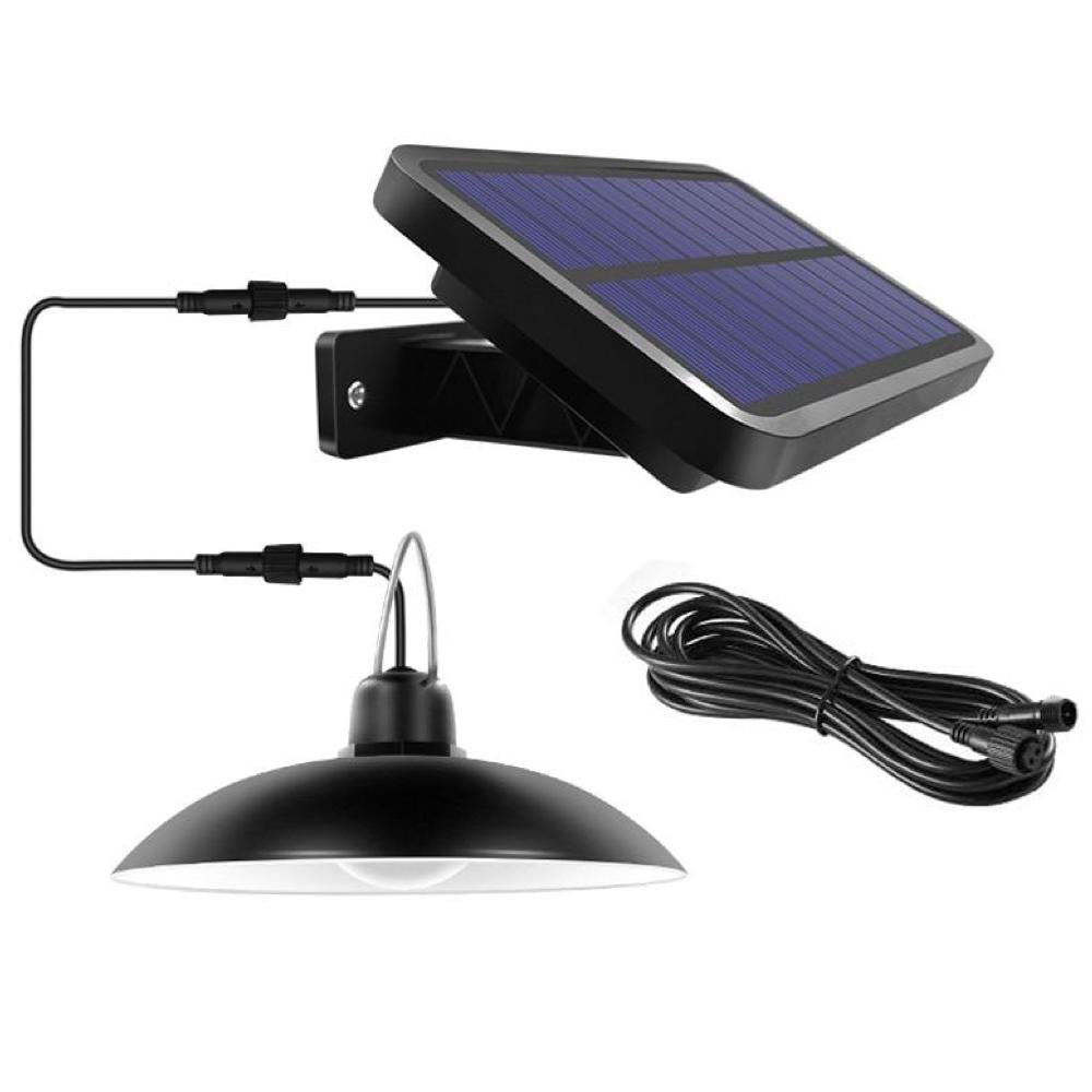 IP65 Waterproof Single/Double Head Solar Outdoor Lights With Cable Single Head - Black / Warm White Light - Eagalite