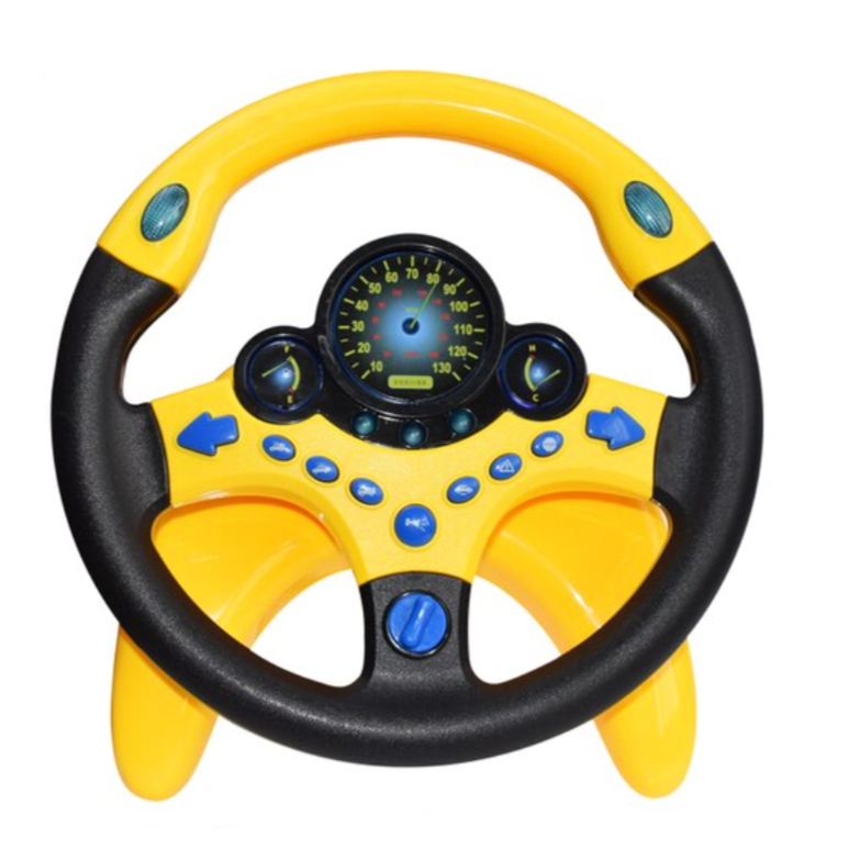 Interactive Toy Steering Wheel with Lights and Sounds - Eagalite
