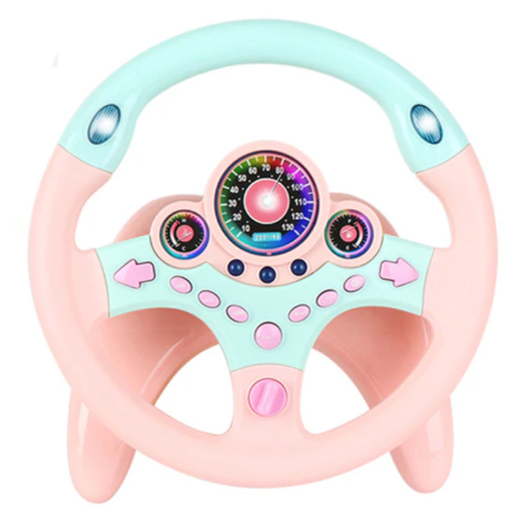 Interactive Toy Steering Wheel with Lights and Sounds - Eagalite