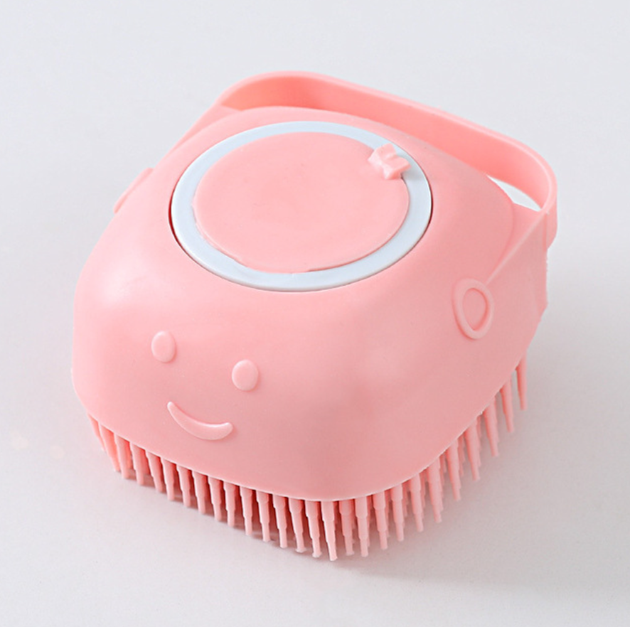 Pink Puppy Dog Bath Shampoo Brush Display Picture - Eagalite