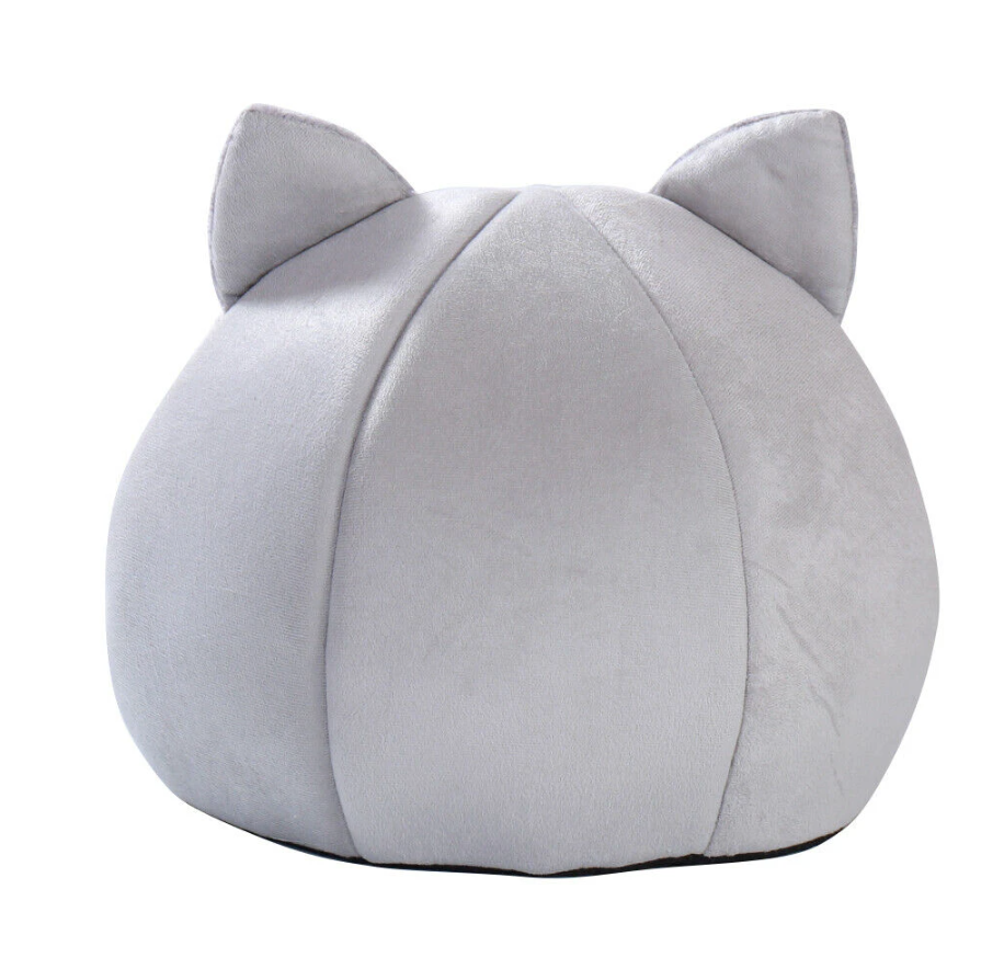 A back view of the Cozy Winter Cat and Dog Bed - Eagalite