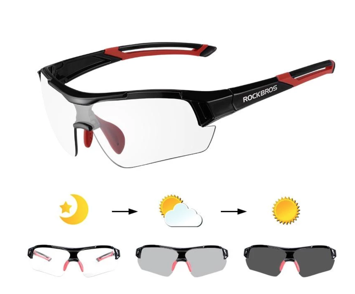 3 in 1 Photochromic UV 400 Polarized Glasses - Eagalite
