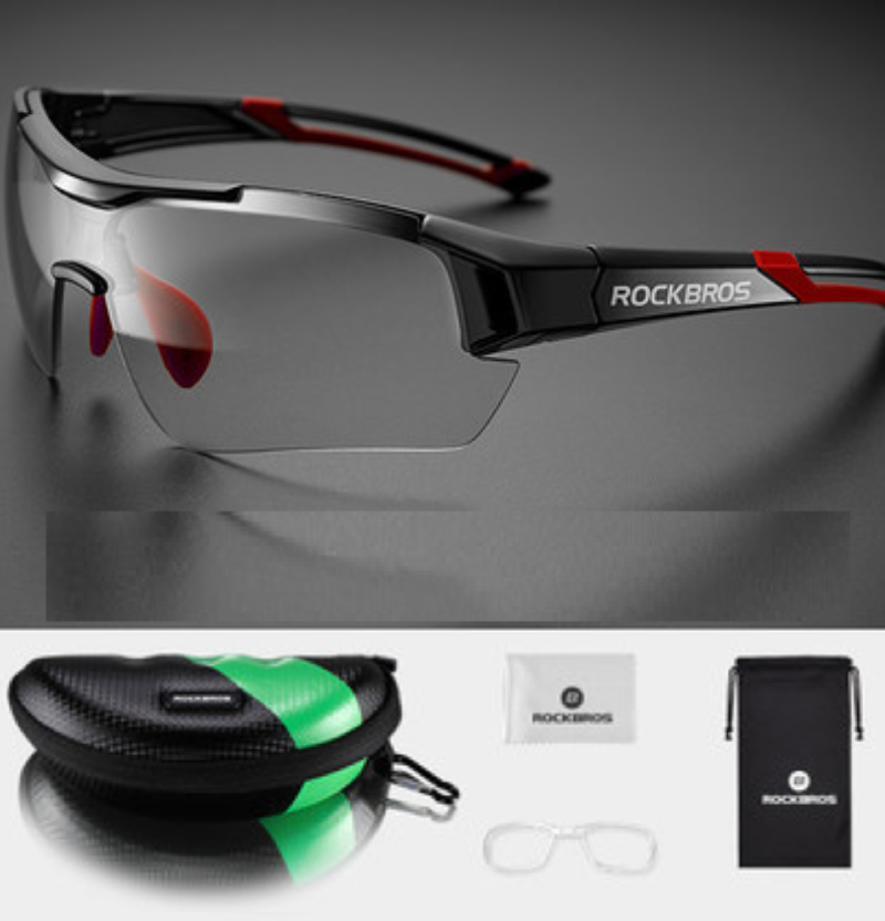 3 in 1 Photochromic UV 400 Polarized Glasses Red - Eagalite