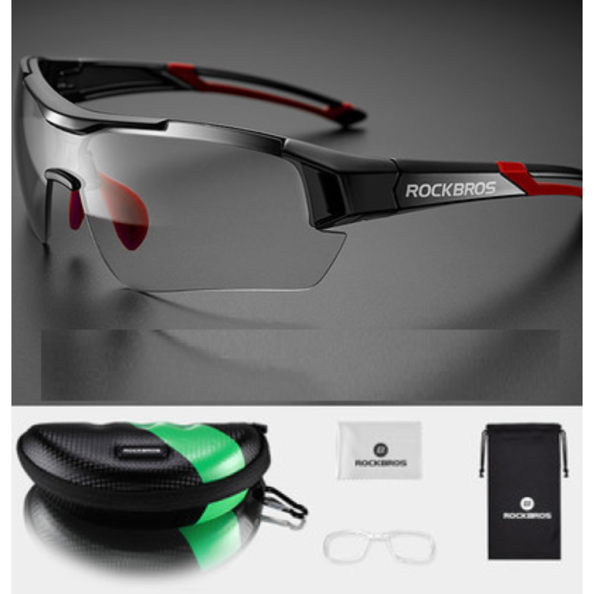 3 in 1 Photochromic UV 400 Polarized Glasses Red - Eagalite