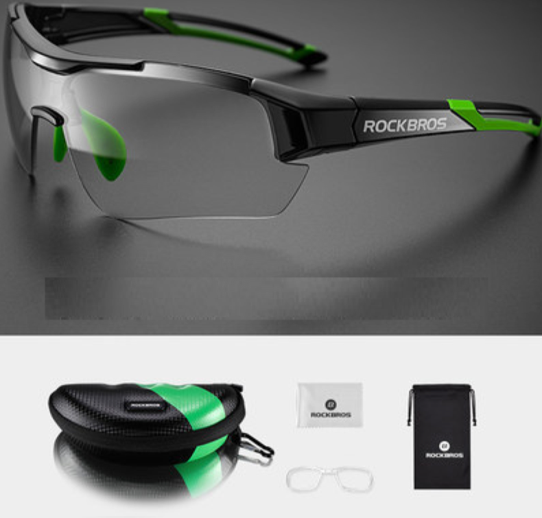 3 in 1 Photochromic UV 400 Polarized Glasses Green - Eagalite