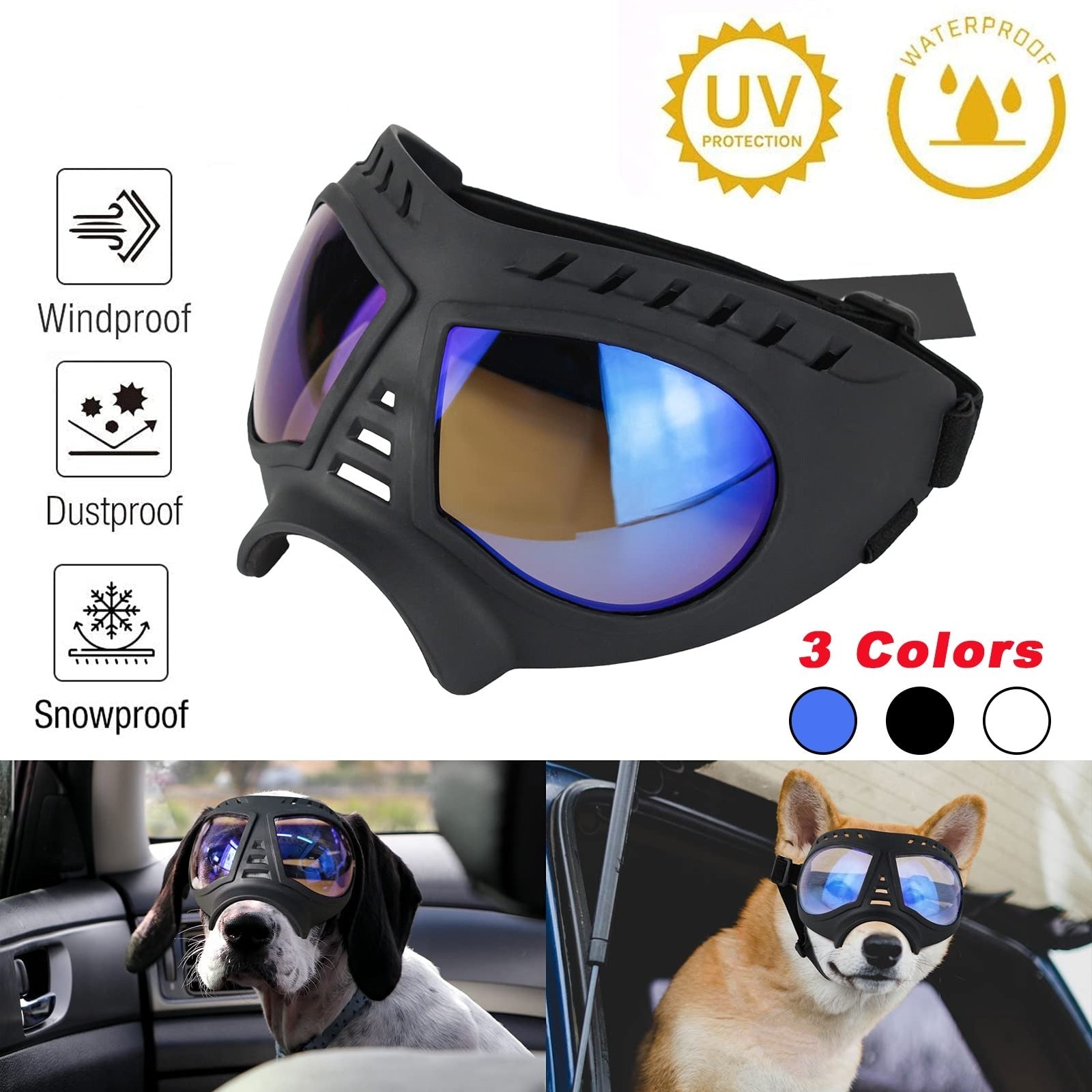 ATUBAN Dog Goggles for Medium & Large Breeds - Eagalite